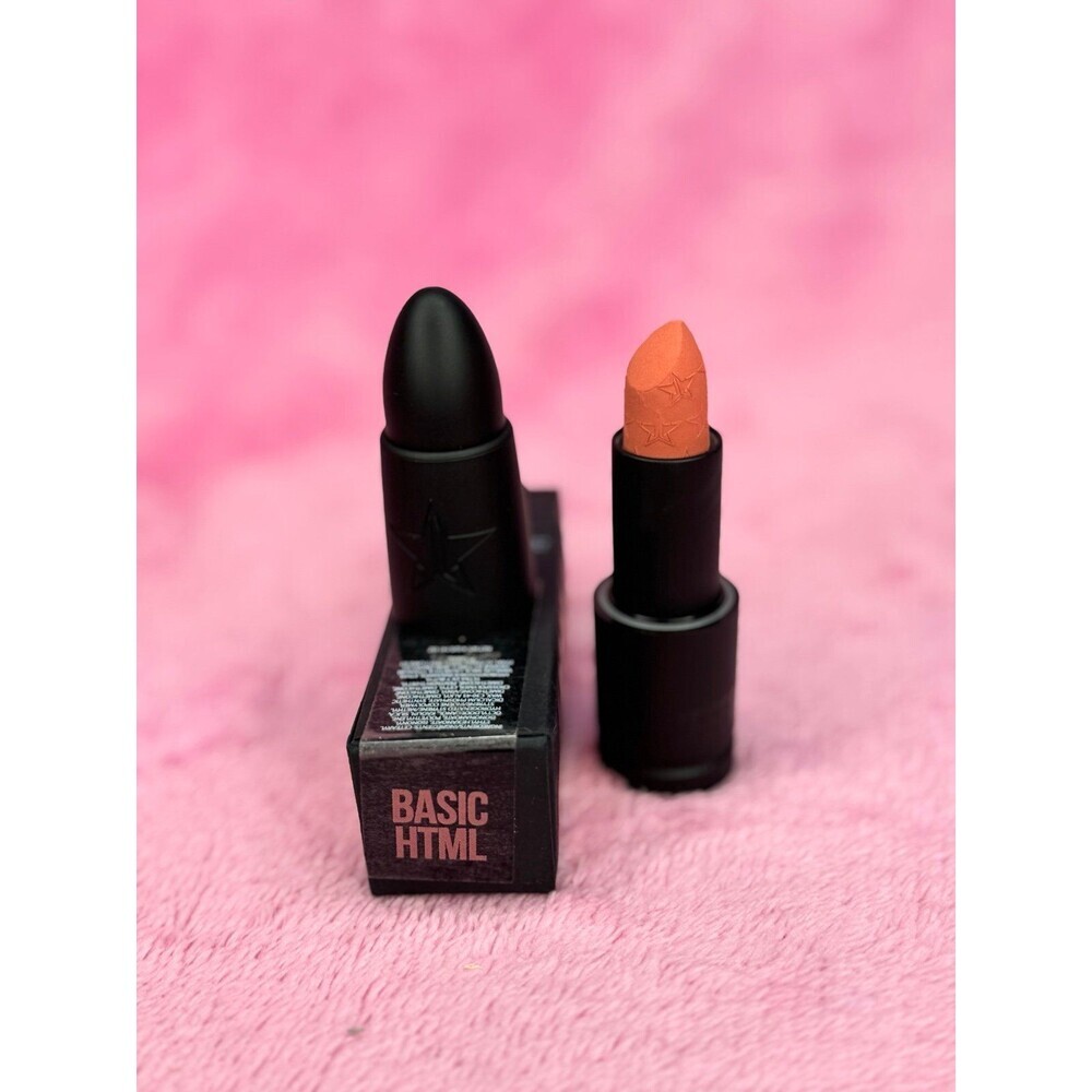SOLD !!New! Basic HTML Jeffree Star Velvet Trap Lipstick Rare NWT NIB Peach Nude - Picture 6 of 7